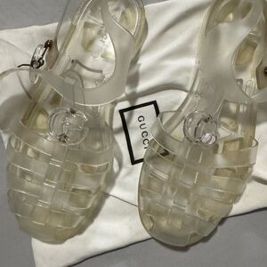 Gucci Women's Transparent Jelly Sandals